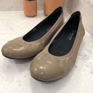 Naturalizer | Taupe Patent Leather Slip On Flats